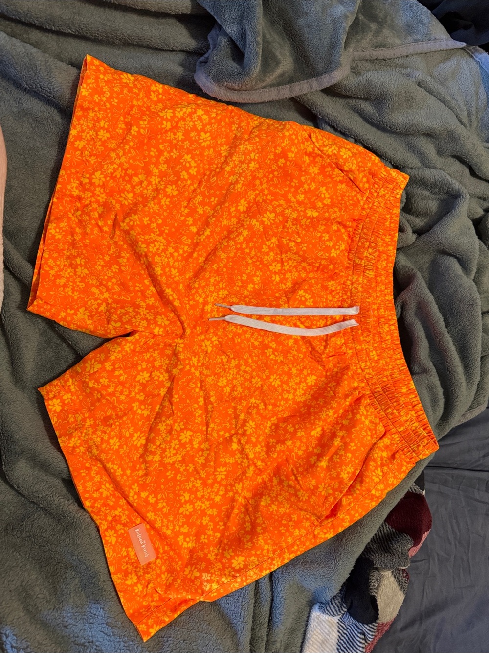 Kulani Kinis Orange Men's Swim Trunks
